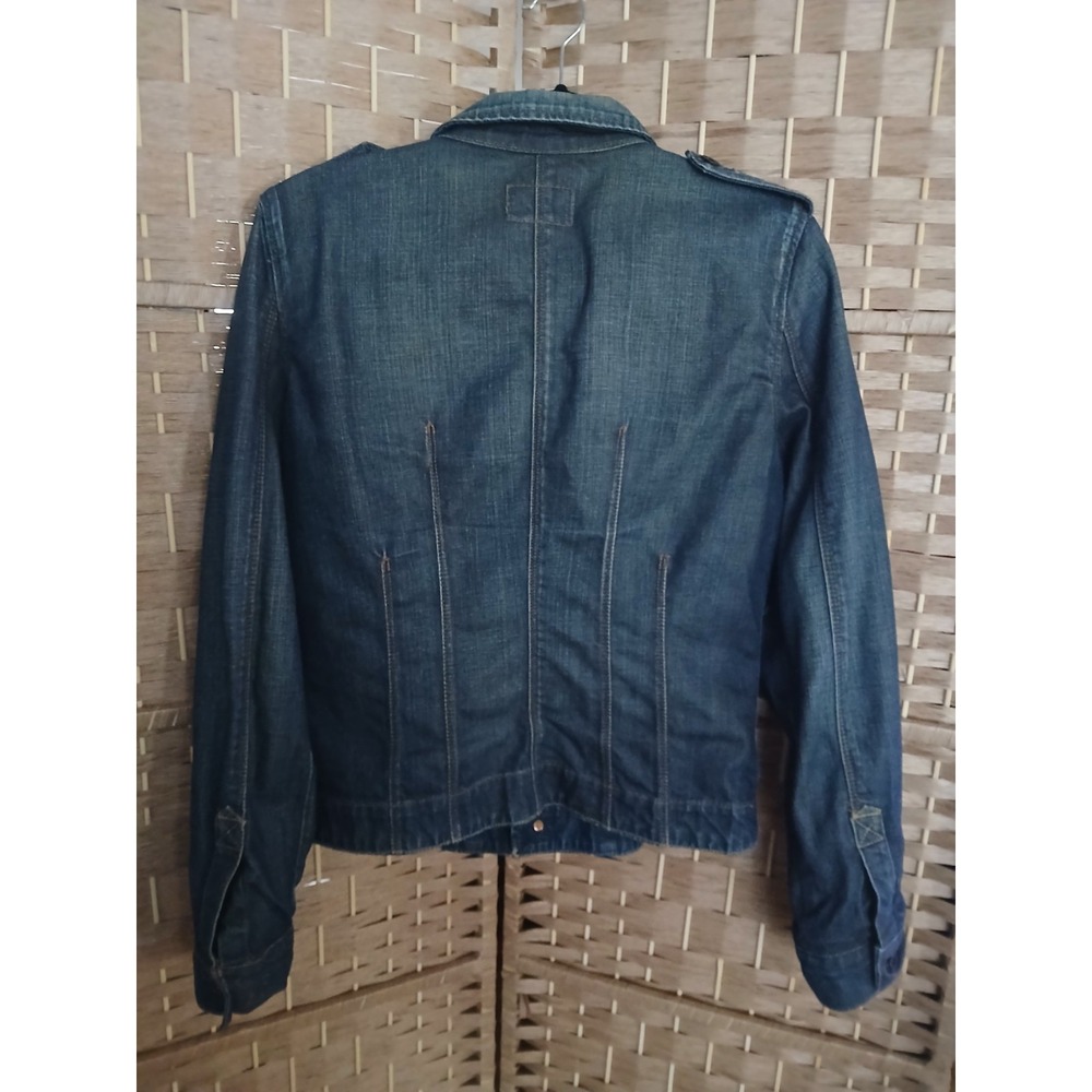 Vtg Women's Ralph Lauren Polo Jeans Co Denim Jacket Sz L - Picture 2 of 5